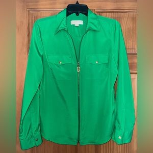 Beautiful Green Michael Kors Blouse/Top - M